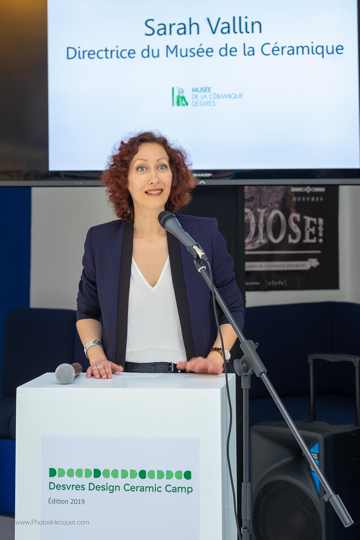 Sarah Vallin, Directrice du Musée de la Céramique, membre du jury, DDCC 2019 © JC Hecquet / MDC Desvres.