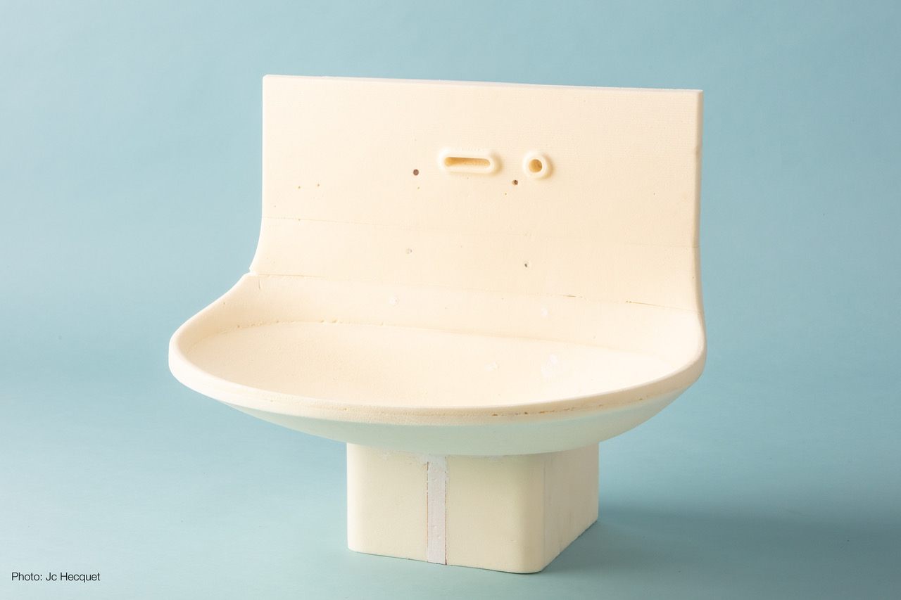 Florian Bédé, Néo, lavabo, prototype, DDCC 2019, projet concours Herbeau © JC Hecquet / MDC Desvres.